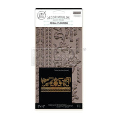 New! REGAL FLOURISH Decor Mould by Redesign With Prima | 5" x 10" x 8mm