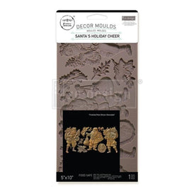 New! SANTAS HOLIDAY CHEER Mould by Redesign With Prima | 5" x 10" x 8mm