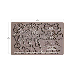 New! TIMELESS TIES Decor Mould by Redesign With Prima | 5" x 8" x 8mm