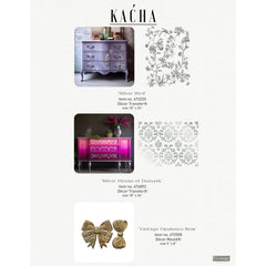 Vintage Opulence Bow Mould by Redesign With Prima | 5" x 8" x 8mm | Kacha Collection