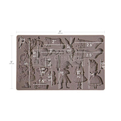 New! WHIMSICAL HOLIDAY DREAMS Decor Mould by Redesign With Prima | 5" x 8" x 8mm