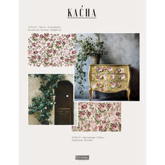 Blushing Blooms Symphony Furniture Transfer by Redesign With Prima | 24” x 35” | Kacha Collection