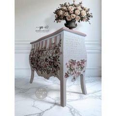 Blushing Blooms Symphony Furniture Transfer by Redesign With Prima | 24” x 35” | Kacha Collection