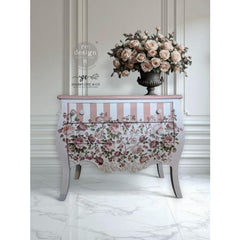 Blushing Blooms Symphony Furniture Transfer by Redesign With Prima | 24” x 35” | Kacha Collection