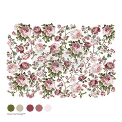 Blushing Blooms Symphony Furniture Transfer by Redesign With Prima | 24” x 35” | Kacha Collection