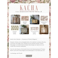 Blushing Blooms Symphony Furniture Transfer by Redesign With Prima | 24” x 35” | Kacha Collection