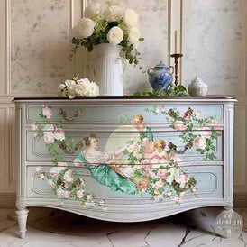 Chambre de la Reine Furniture Transfer by Redesign With Prima | 24” x 35” | Grand Chateau Collection