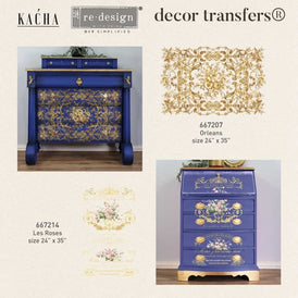 Kacha Les Roses Furniture Transfer by Redesign With Prima | 24” x 35”