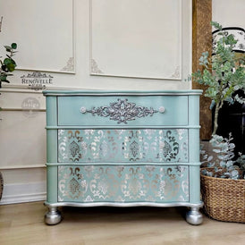 Decor Transfer *NEW* | Silver House of Damask | Silver Foil