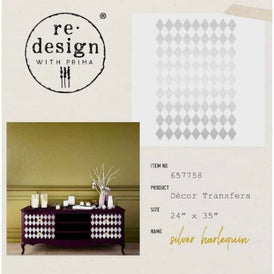 Decor Transfer | Silver Harlequin | Redesign With Prima