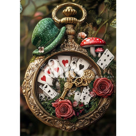Alice Pocket Watch 2 Decoupage Paper by It’s So Chic Furniture Art | A1/A2/A3
