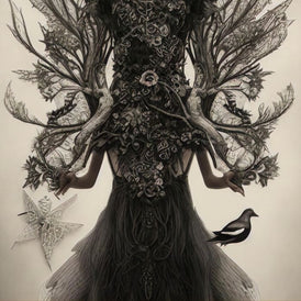 Black Widow Decoupage Paper by MINT by Michelle | A3 or A1