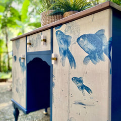 Blue Fish Decoupage Paper by MINT by Michelle | A3 or A1