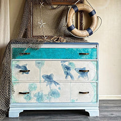 Blue Fish Decoupage Paper by MINT by Michelle | A3 or A1
