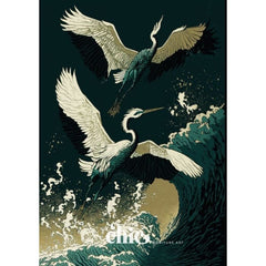 Cranes Dancing on the Waves Decoupage Paper by It’s So Chic Furniture Art | A1/A2/A3