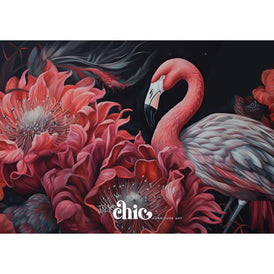 Flamingo & Flowers Decoupage Paper by It’s So Chic Furniture Art | A1/A2/A3