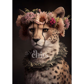 Floral Cheetah Decoupage Paper by It’s So Chic Furniture Art | A1/A2/A3