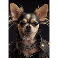 Hip Chihuahua Decoupage Paper by It’s So Chic Furniture Art | A1/A2/A3
