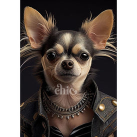 Hip Chihuahua Decoupage Paper by It’s So Chic Furniture Art | A1/A2/A3