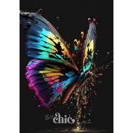 Neon Butterfly Decoupage Paper by It’s So Chic Furniture Art | A1/A2/A3