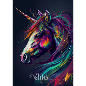 Neon Unicorn Decoupage Paper by It’s So Chic Furniture Art | A1/A2/A3