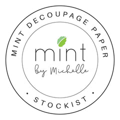 Decoupage Paper *NEW* | Peach Petals MINT by Michelle A3
