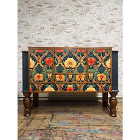 Stained Glass Blossoms Decoupage Paper by MINT by Michelle | A3 or A1