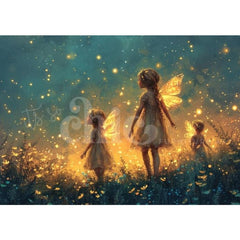 The Firefly Spell by It’s So Chic | A0/A1/A2/A3 | Choose Pro Photo Luxe for wall OR Deluxe Decoupage Paper for furniture