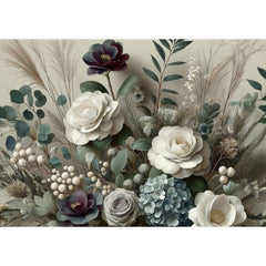 Winter Petals Decoupage Paper by MINT by Michelle | A3 or A1