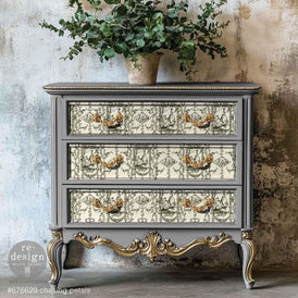 Chasing Petals Decoupage Tissue Paper by Redesign With Prima | 19” x 30” | Kacha Collection