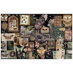 Herbarium Notes Decoupage Tissue Paper by Redesign With Prima | 19” x 30” | Collage Chronicles Collection
