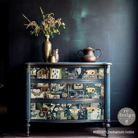 Herbarium Notes Decoupage Tissue Paper by Redesign With Prima | 19” x 30” | Collage Chronicles Collection