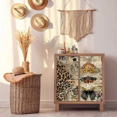 Decoupage Tissue | Maaji | Redesign With Prima | 19” x 30” | Butterfly Decoupage Paper, Moth Decor, Animal Print Paper