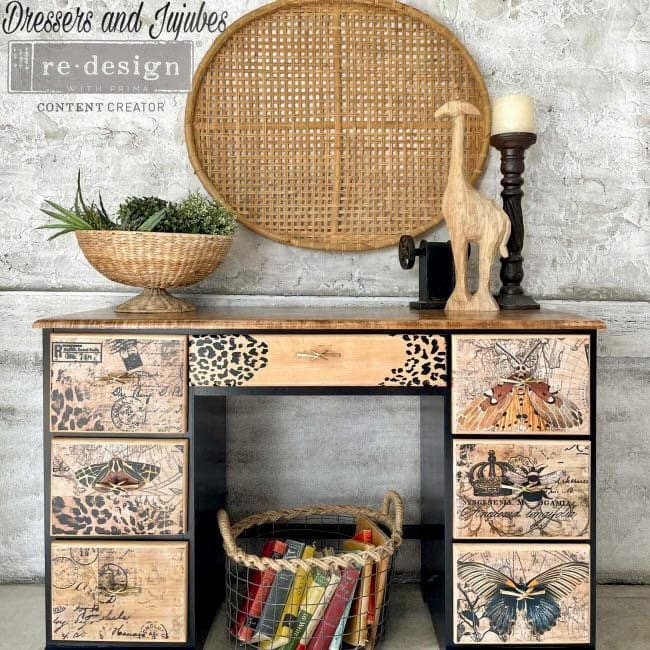 Decoupage Tissue | Maaji | Redesign With Prima | 19” x 30” | Butterfly Decoupage Paper, Moth Decor, Animal Print Paper