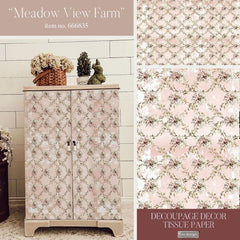 Meadow View Farm Decoupage Tissue Paper by Redesign With Prima | 19.5” x 30”