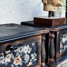 Decoupage Tissue Paper, Midnight Amber, Redesign With Prima, Floral Decoupage Paper, Floral Craft Paper