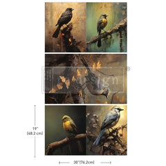 Avian Dreamscape Decoupage Tissue Paper by Redesign With Prima 3pk | 19” x 30”