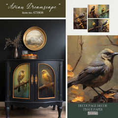 Avian Dreamscape Decoupage Tissue Paper by Redesign With Prima 3pk | 19” x 30”