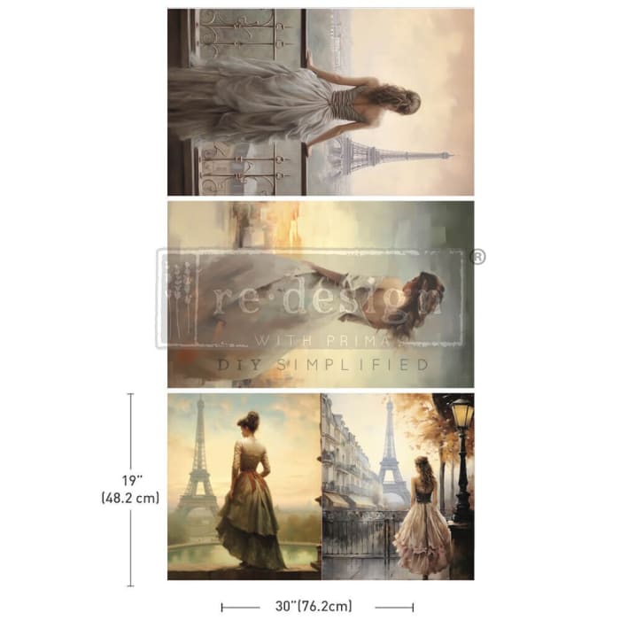 Decoupage Tissue Paper Bridal Bliss Redesign With Prima 3pk 19 x 30 Bride to be Collection