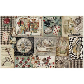 Curious Journey Decoupage Tissue Paper by Redesign With Prima | 19” x 30” | Lost in Wonderland Collection