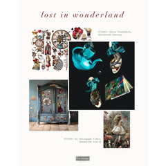 Curious Journey Decoupage Tissue Paper by Redesign With Prima | 19” x 30” | Lost in Wonderland Collection
