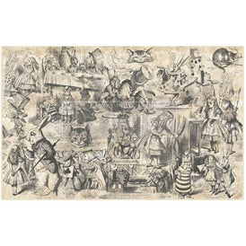Dreaming in Wonderland Decoupage Tissue Paper by Redesign With Prima | 19” x 30” | Lost in Wonderland Collection