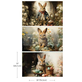 Dreamy Bunnies Decoupage Tissue Paper by Redesign With Prima 3pk | 19.5” x 30” | Easter Collection