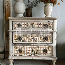 Mad Hatter’s Muse Decoupage Tissue Paper by Redesign With Prima | 19” x 30” | Lost in Wonderland Collection