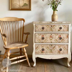 Blushing Bloom Double Decoupage Tissue Paper Set by Redesign With Prima | 19” x 30” & A3 (11.7” x 16.5”)