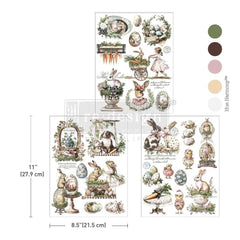 Easter Bunny Middy Transfer | Garden Whimsy | Redesign With Prima Rub On