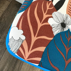 Electric Blue Retro Stool | Bold 50s-Inspired Upcycled Seat