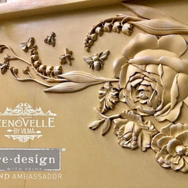 Etruscan Rose Decor Mould by Redesign With Prima | 5” x 8” x 8mm