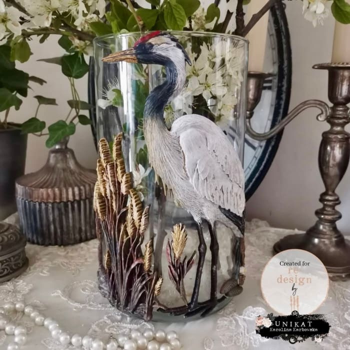 FEATHERED STILLNESS Heron Silicone Mould by Redesign