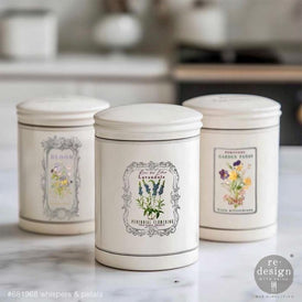 Floral Botanical Labels H2O Transfer | Whispers & Petals | Redesign with Prima Waterslide Decal